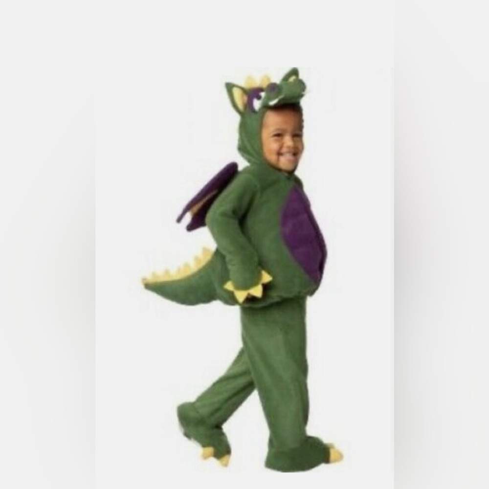 Like-New Green Dragon Toddler Costume